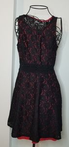 Semi Formal Black and Red Dress